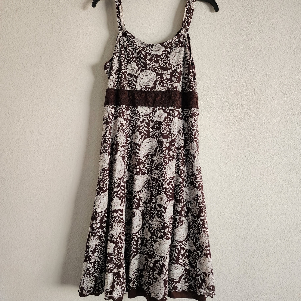 Apt. 9 Brown and White Floral Dress - Picture 9 of 9